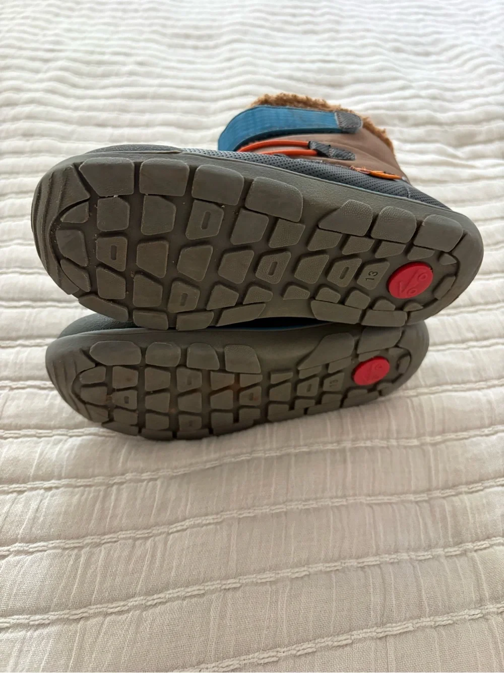 See Kai Run Waterproof Insulated Snow Boots Brown Blue Size Little Kid 13